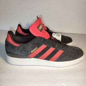 Adidas Busenitz Low Top Casual Skate Shoes Black Red GY6898 Men Size 9.5
